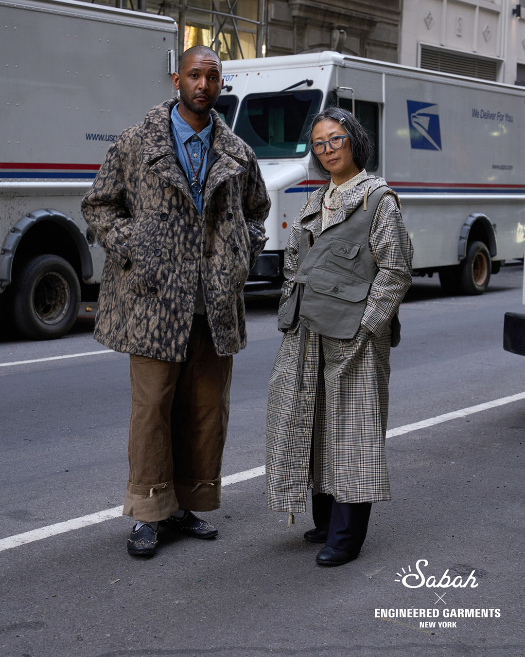 〈ENGINEERED GARMENTS〉×〈Sabah〉穴飾りデザインと、スタッズモデル２型が登場