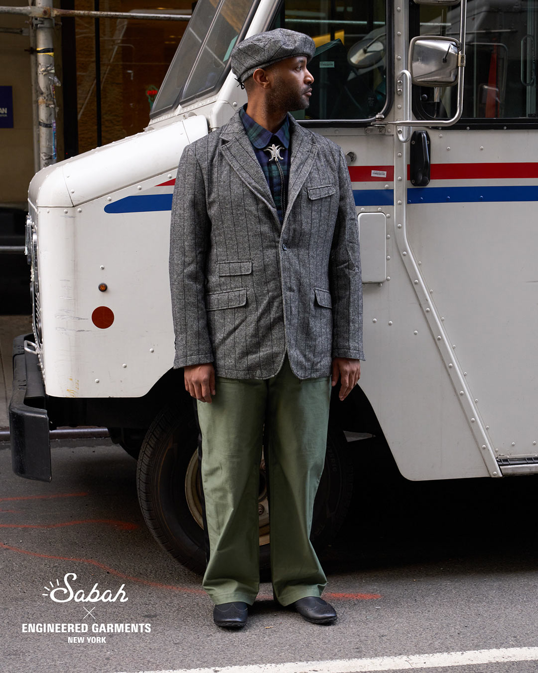 〈ENGINEERED GARMENTS〉×〈Sabah〉穴飾りデザインと、スタッズモデル２型が登場