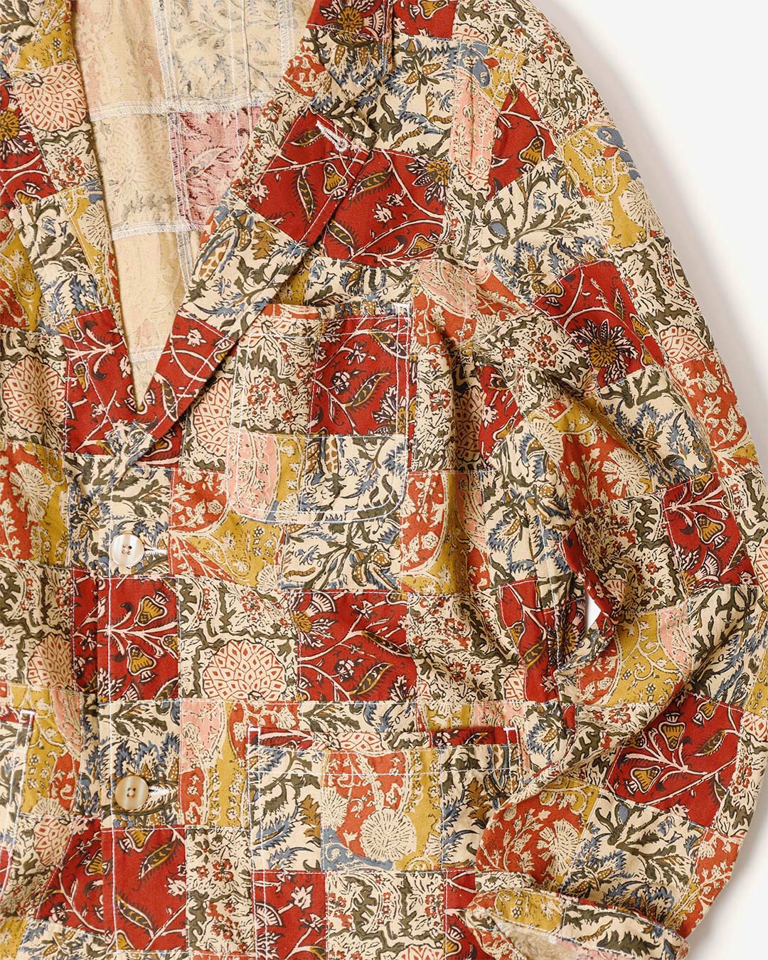 2B JACKET - BATIK PRINTED PATCHWORK ¥38,500