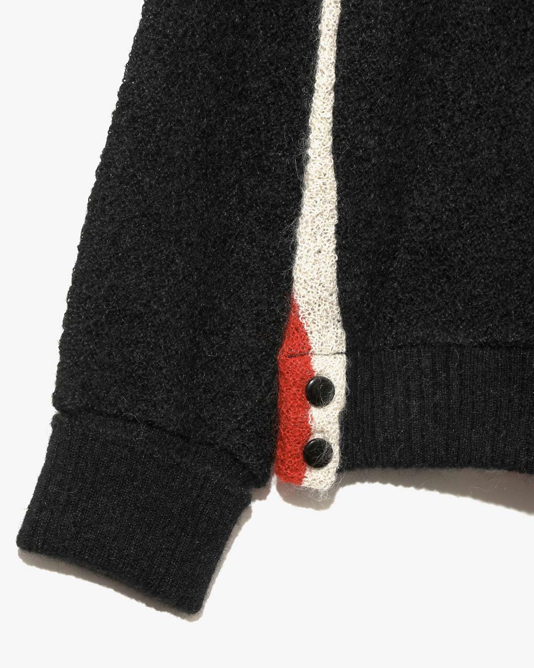KNIT CARDIGAN - CREPE WEAVE STRIPE ¥37,400