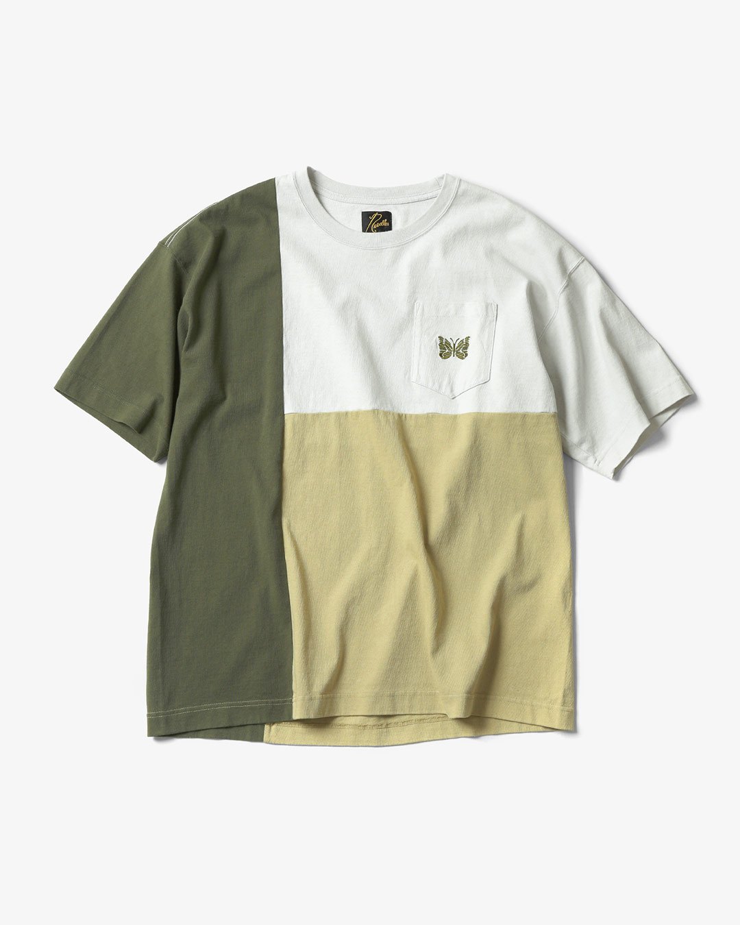 3COLOR BLOCK PRINT POCKET TEE ¥25,300