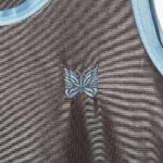 Papillon Emb. Side Line Tank Top - Tricot Sateen ¥12,100