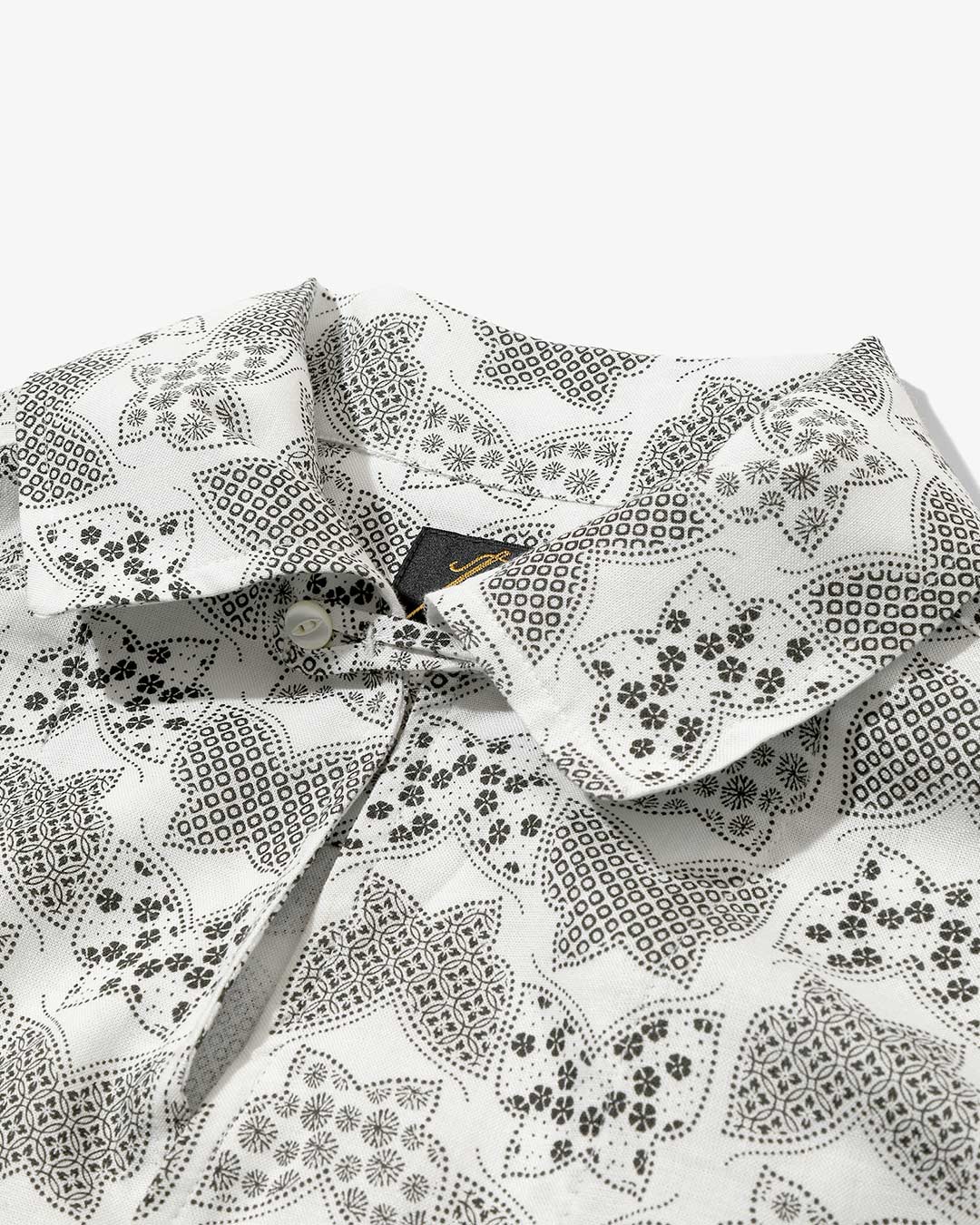 S/S Italian Collar Shirt - Papillon Print ¥30,800