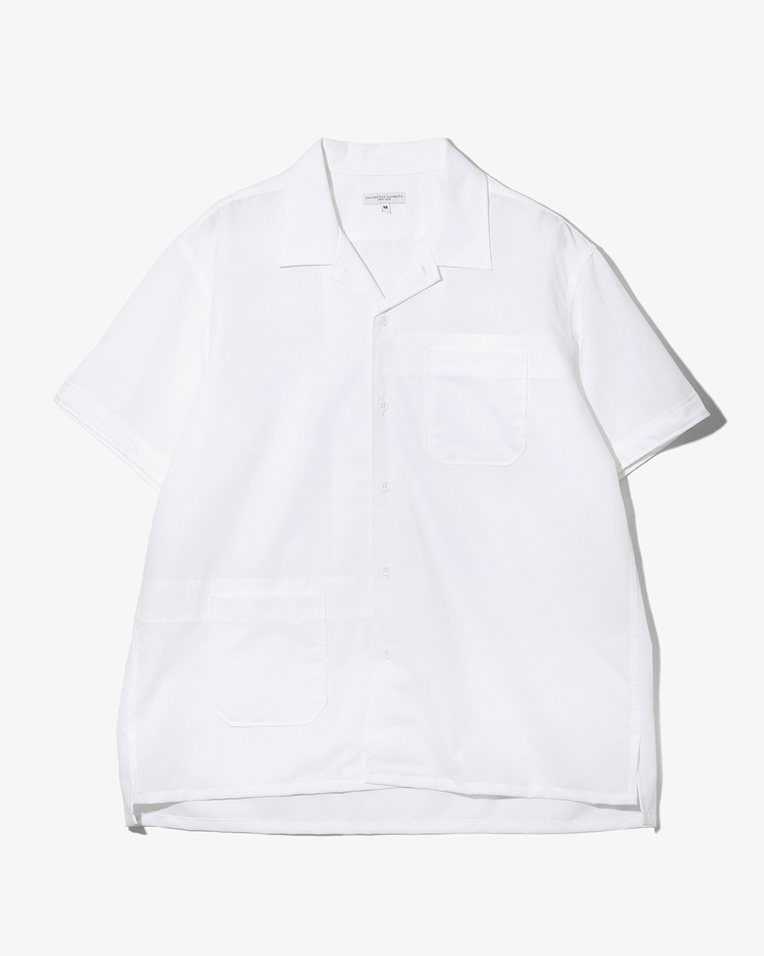 Camp Shirt - White Polyester Mesh ¥36,300