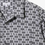 Camp Shirt - Grey Cotton Chess Jacquard ¥37,400