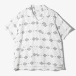 Camp Shirt - White/Black Cotton Ikat Print ¥34,100