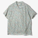 Camp Shirt - Blue Small Floral Cotton Lawn ¥38,500