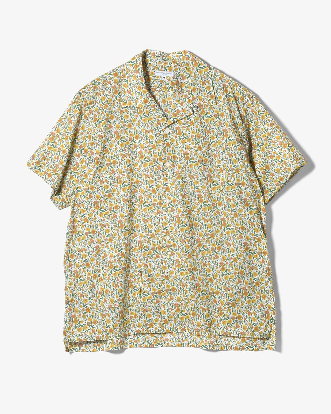 Camp Shirt - Yellow Small Floral Cotton Lawn ¥38,500