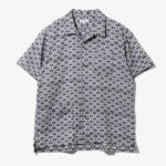 Camp Shirt - Grey Cotton Chess Jacquard ¥37,400