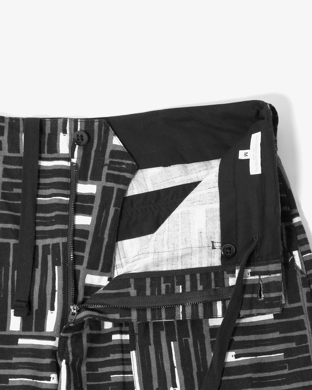 FATIGUE SHORT - COTTON TILE PRINT CANVAS ¥35,200