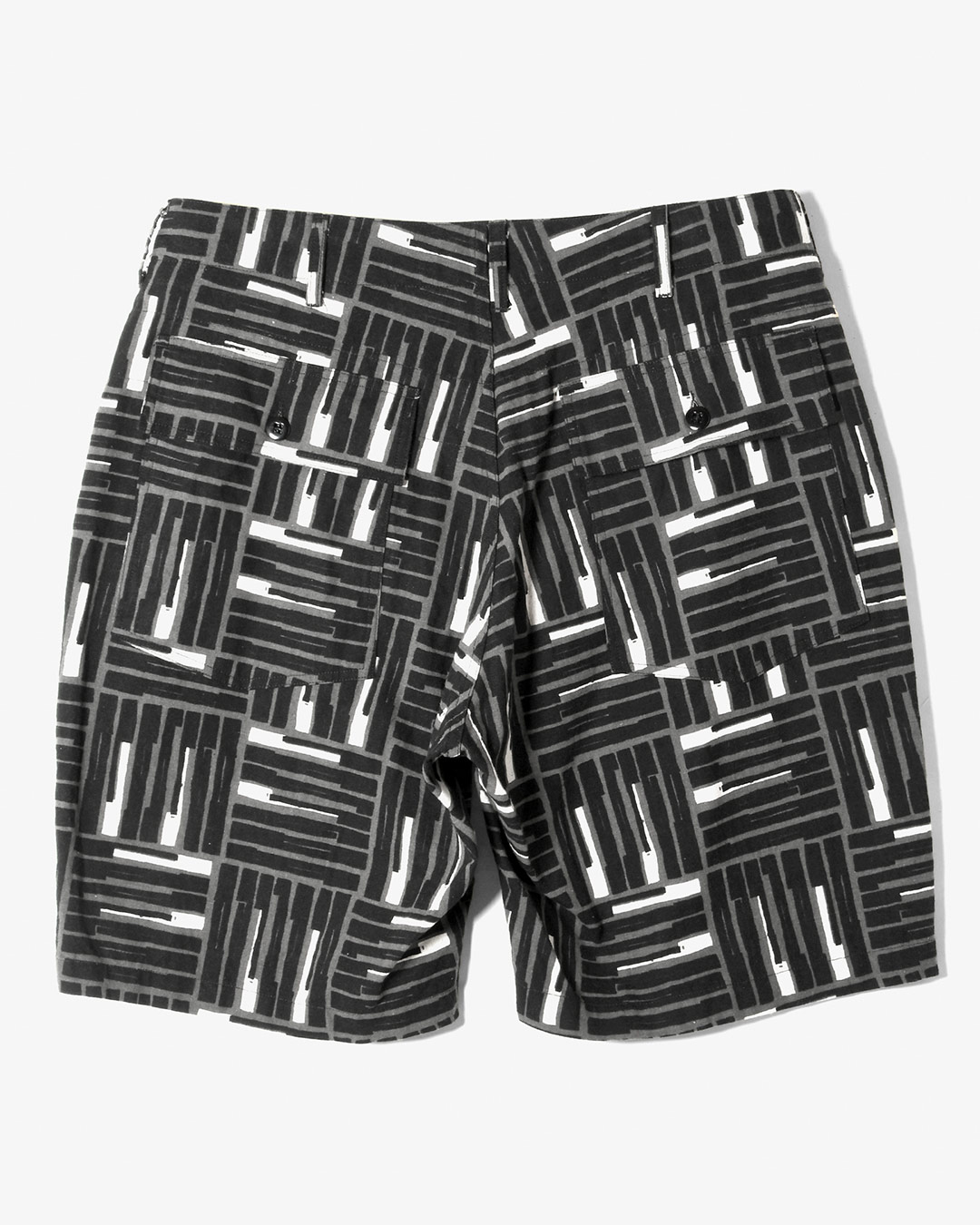 FATIGUE SHORT - COTTON TILE PRINT CANVAS ¥35,200