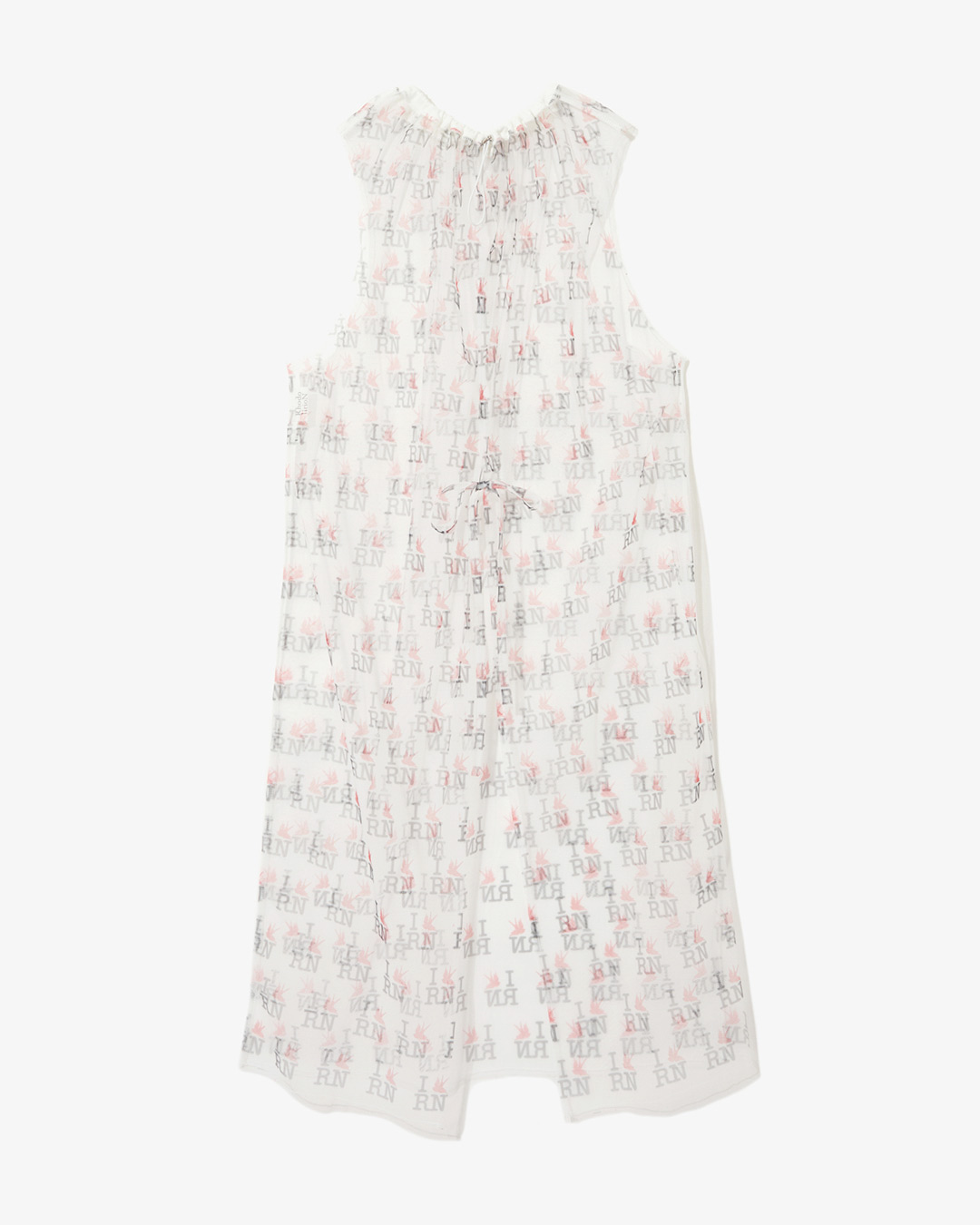Crew Neck Sleeveless Dress - Original Printed Tulle ¥35,200