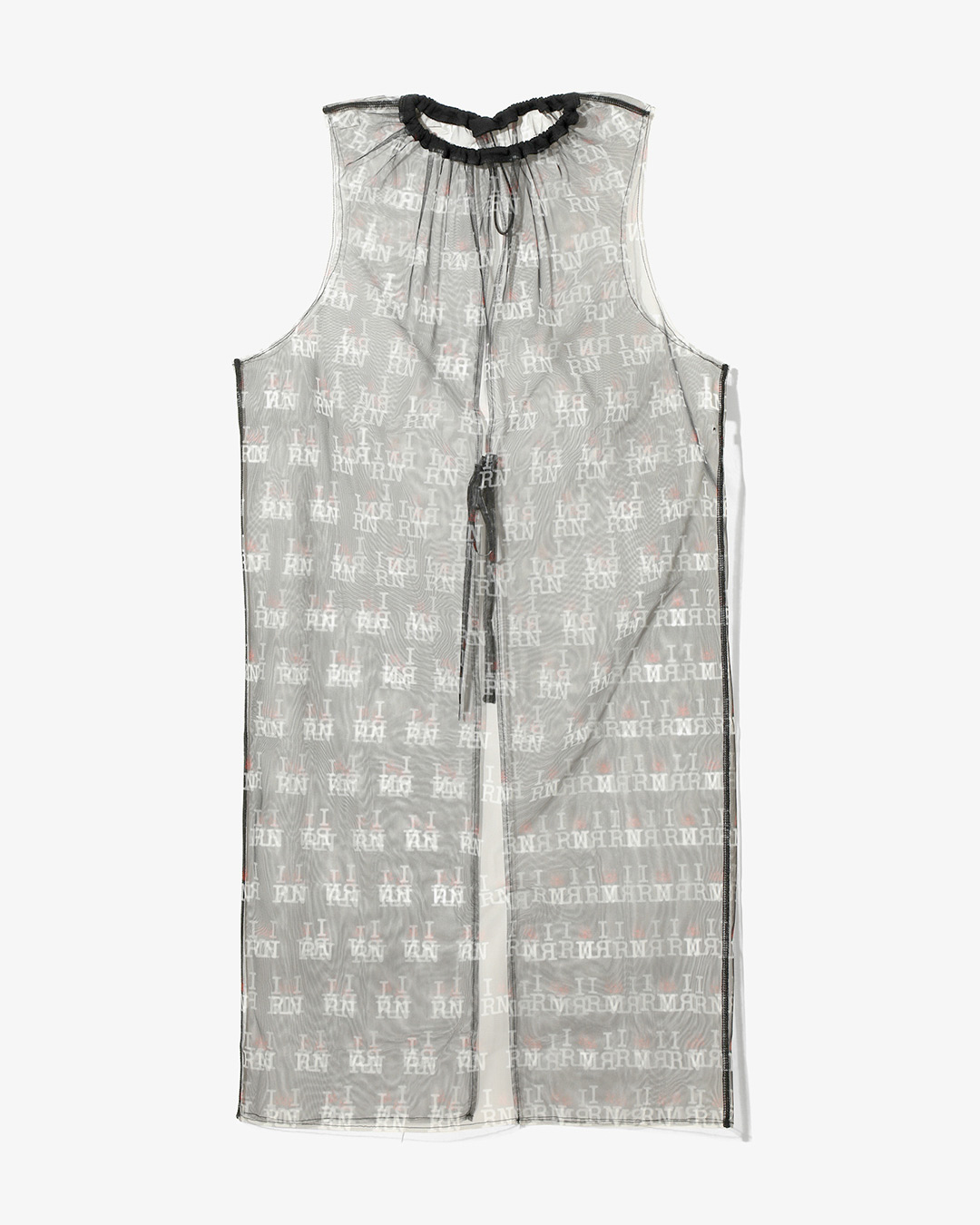 Crew Neck Sleeveless Dress - Original Printed Tulle ¥35,200