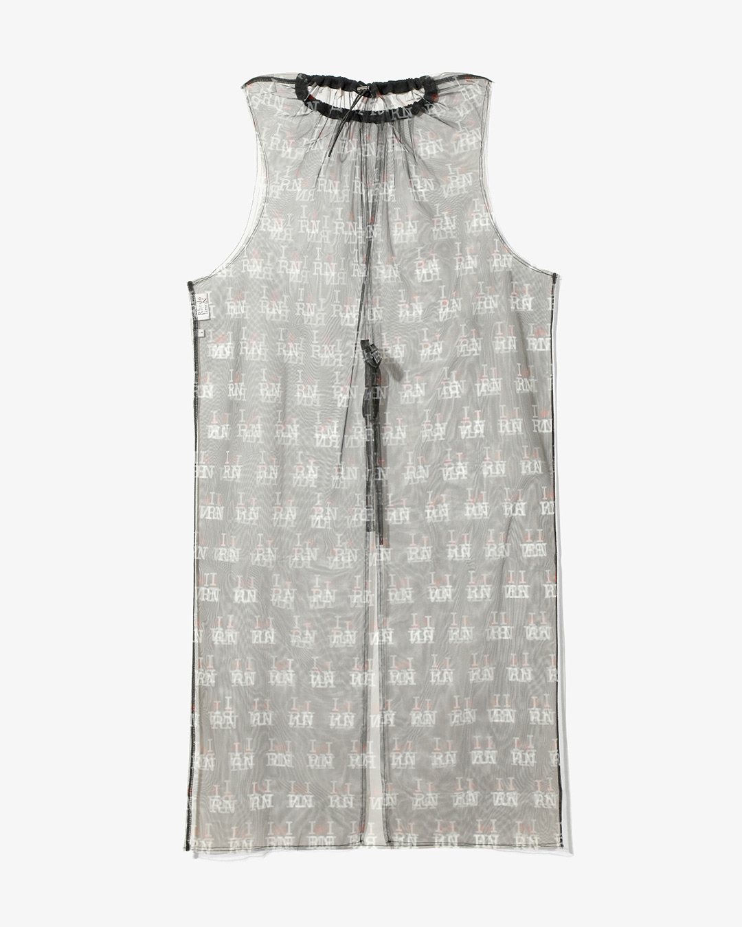 Crew Neck Sleeveless Dress - Original Printed Tulle ¥35,200