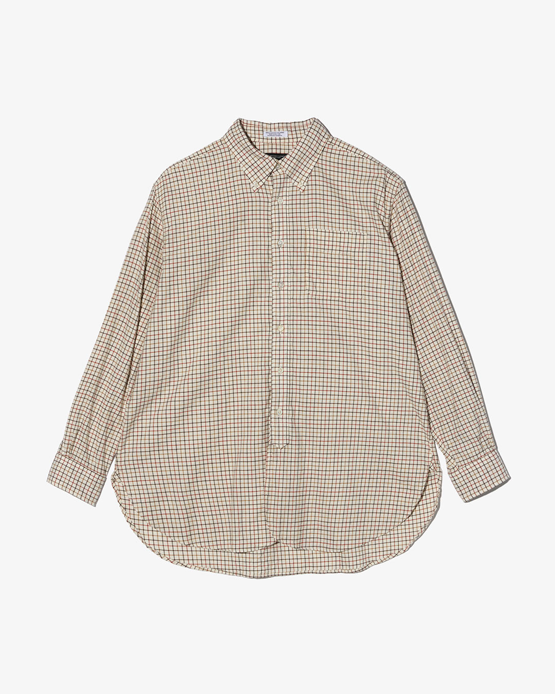 19 Century BD Shirt - Ivory Brushed Cotton Tattersall ¥36,300
