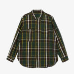 Work Shirt - Olive/Brown Cotton Heavy Twill Plaid ¥47,300