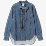 Ribbon Tie Blouse - Denim ¥38,500