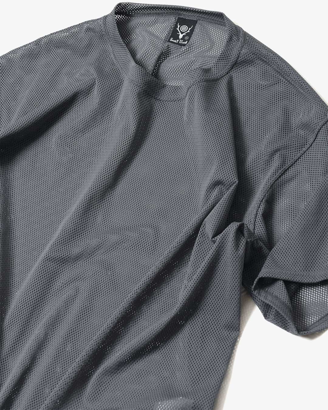 S/S CREW NECK SHIRT - KNIT MESH ¥12,100