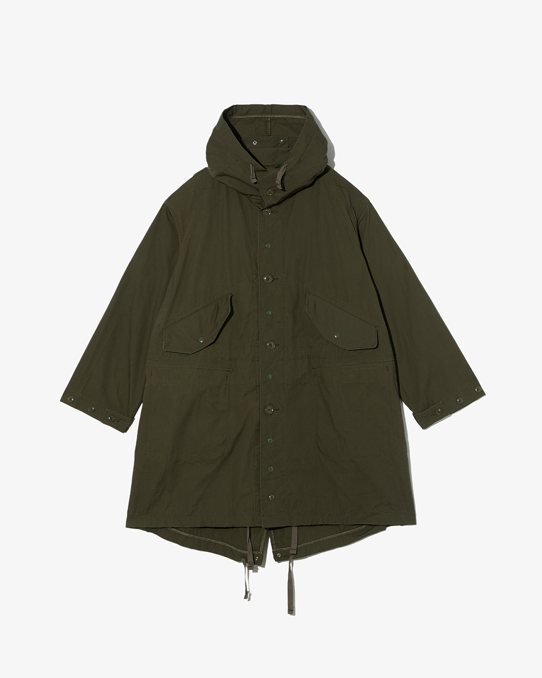 Highland Parka - Olive Heavyweight Cotton Ripstop ¥72,600