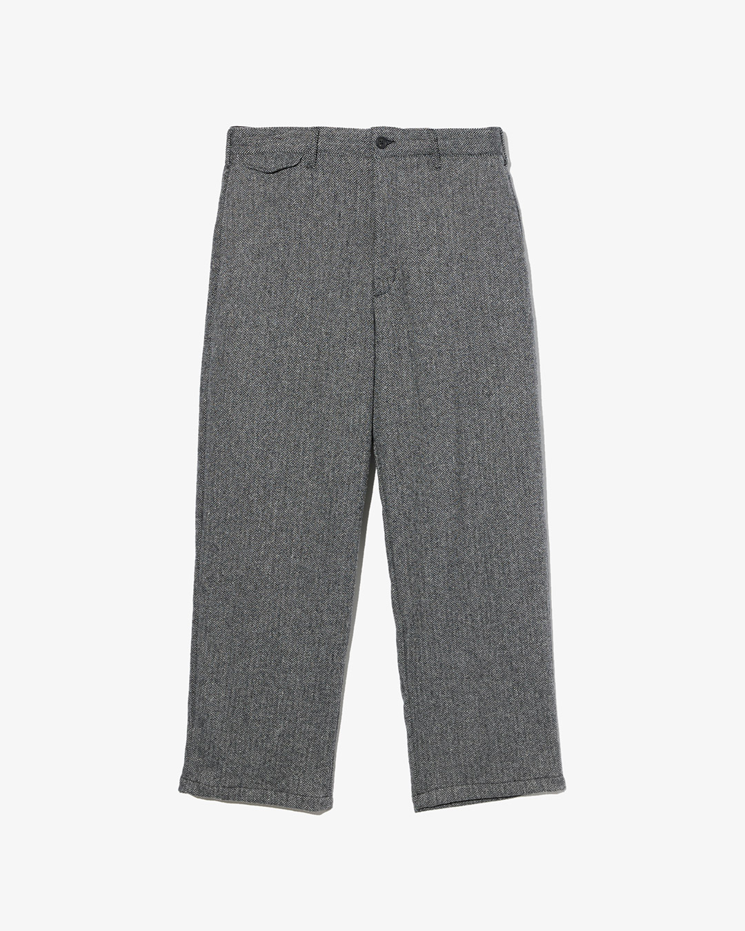 Officer Pant - Grey Poly Wool Herringbone ¥53,900