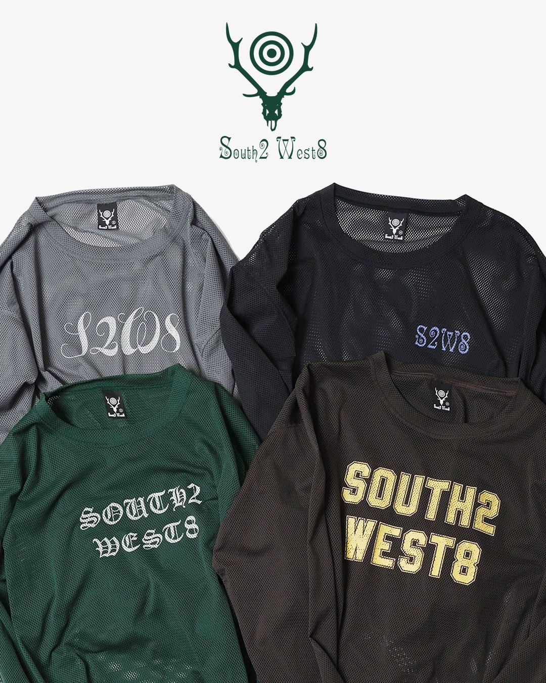 〈SOUTH2 WEST8〉定番メッシュシリーズ 新型を含む全6型をラインナップ