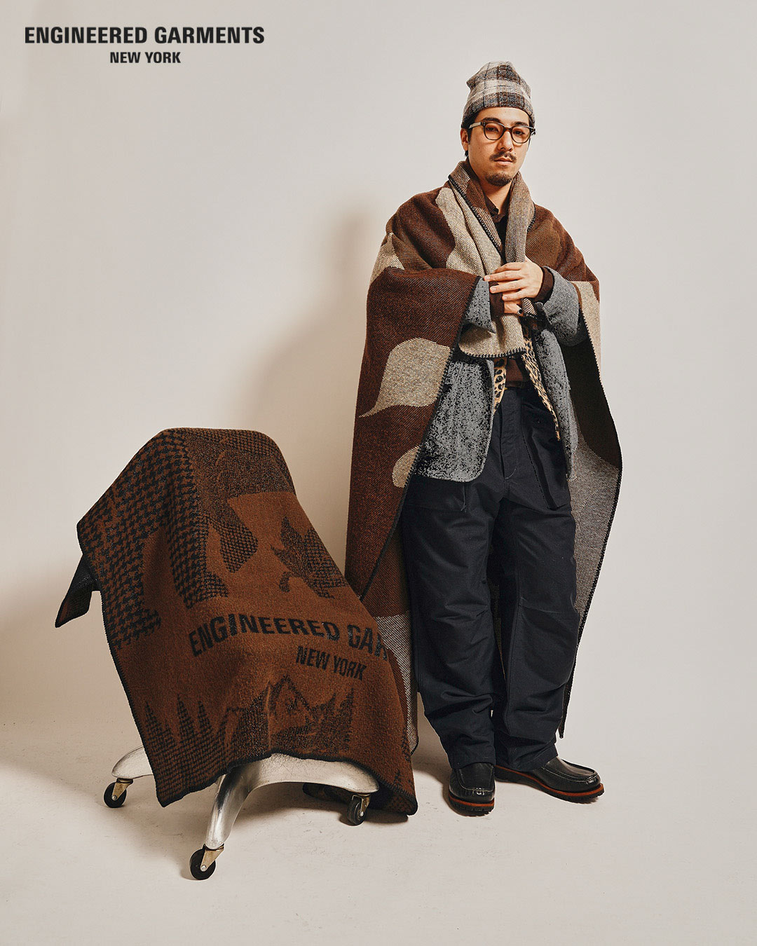 〈EG〉x〈Faribault Mill〉伝統的なブランケットメーカーとのコラボレーションプロダクト