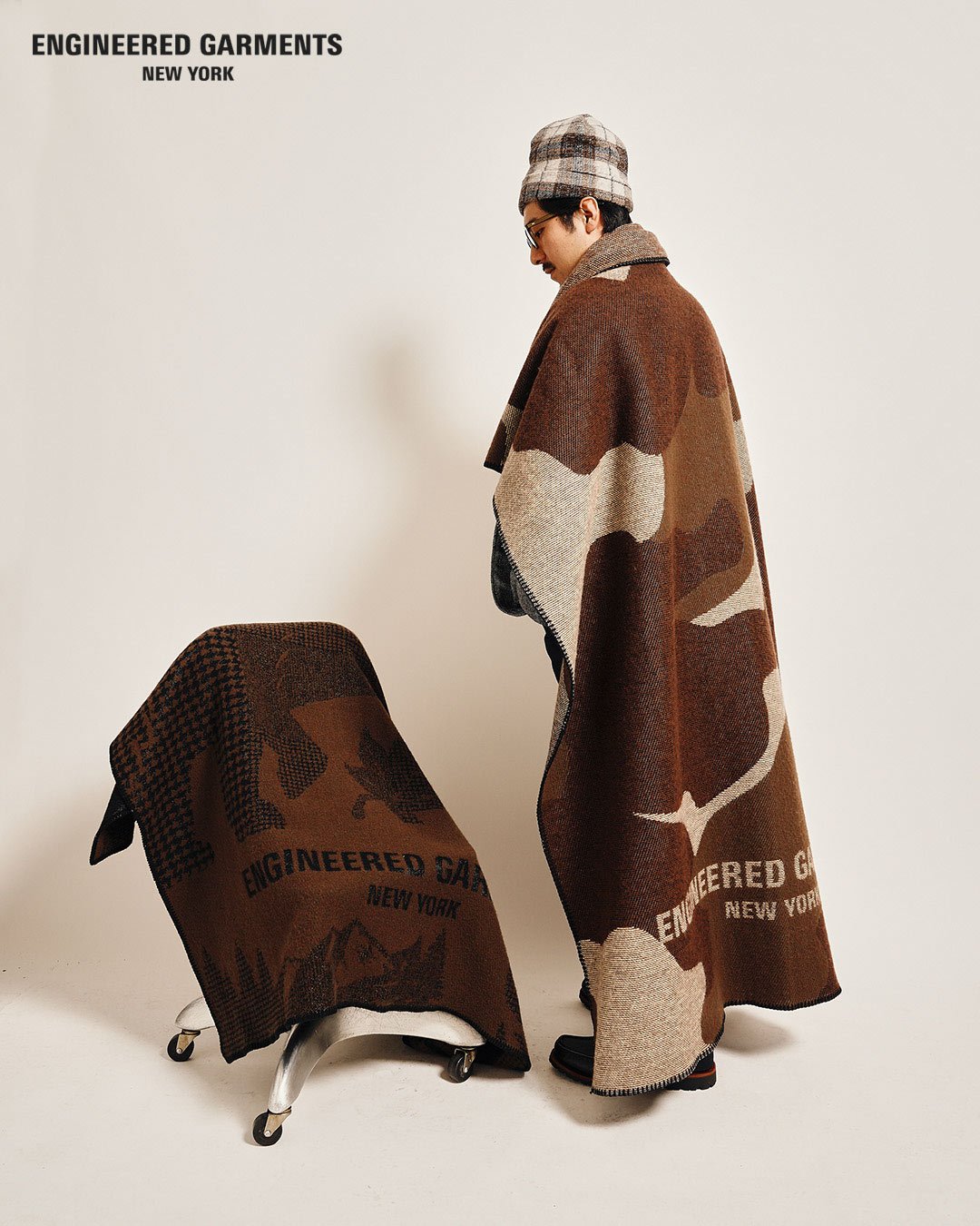 〈EG〉x〈Faribault Mill〉伝統的なブランケットメーカーとのコラボレーションプロダクト
